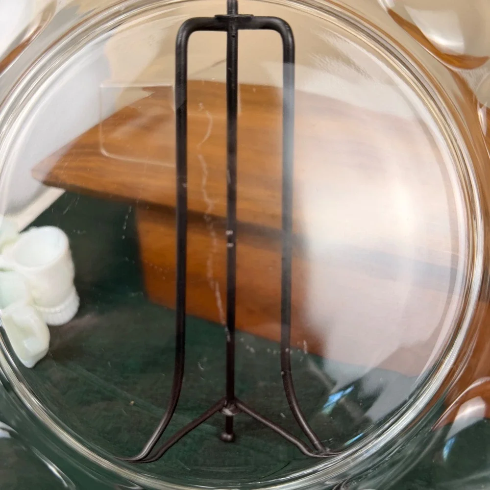 Vintage Pyrex Glass Deviled Egg Platter Round 12 Slot Scalloped Serving Tray 10